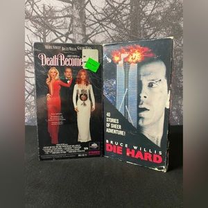 Bruce Willis VHS Double Feature